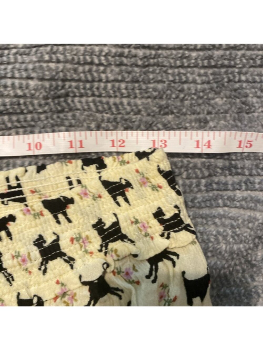 natural life mimi patchwork pants M palazzo puppies patchwork - Picture 6 of 8